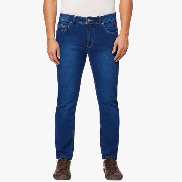 No Rules Mens Stretch Denim Jeans Blue Yellow Stitch | No Rules