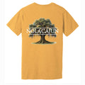 NolaCajun Mardi Gras Oak Tshirt Detail View Louisiana Mardi Gras Cajun Colors