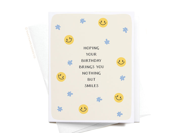Nothing But Smiles Greeting Card - Onderkast Studio