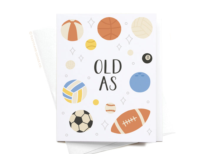 Old As Balls Greeting Card - Onderkast Studio