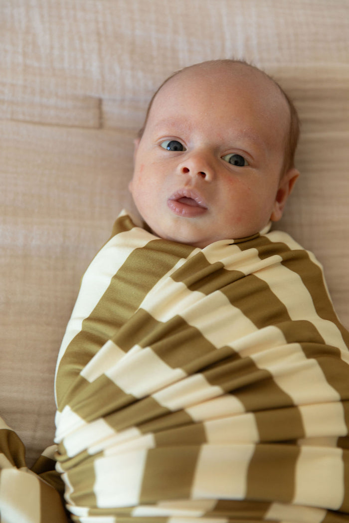 OLIVE STRIPE | SWADDLE