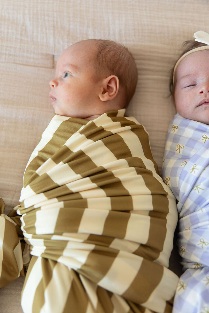 OLIVE STRIPE | SWADDLE