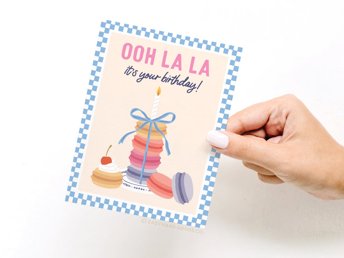 Ooh La La Macarons Greeting Card - Onderkast Studio