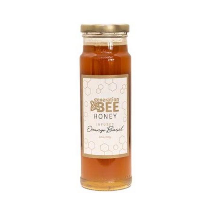 Orange Basil Infused Honey