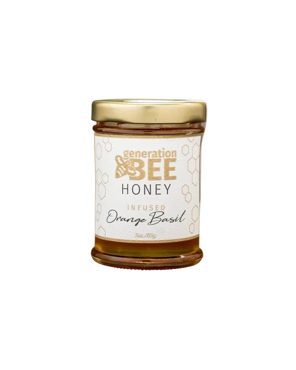 Orange Basil Infused Honey