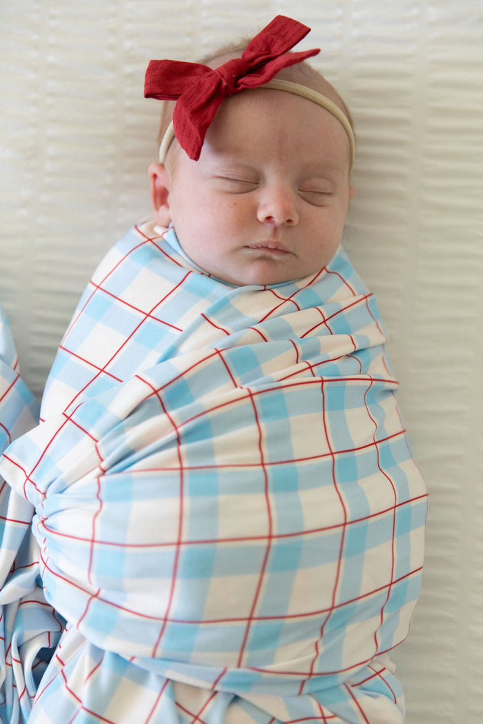 PATRIOTIC PLAID | SWADDLE