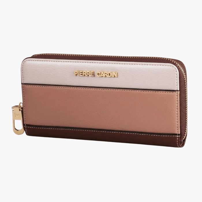 Pierre Cardin Charlie Zip Around Purse Neutral | Pierre Cardin