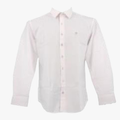 Pierre Cardin Mens Plain Stretch Long Sleeve Shirt White | Pierre Cardin