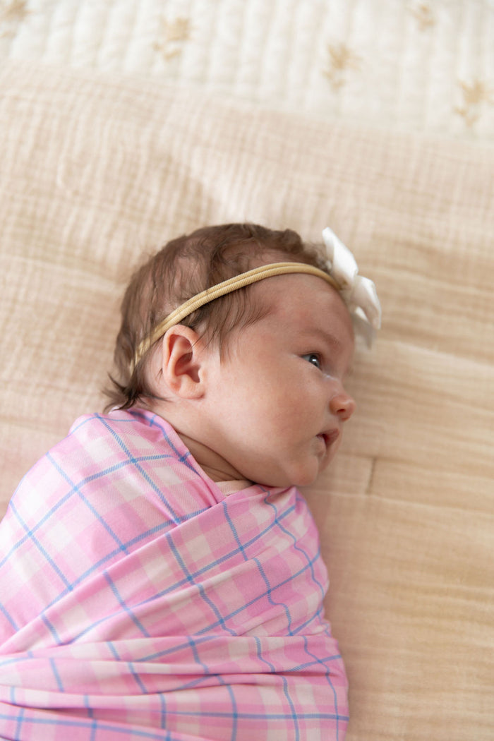 PINK PLAID | SWADDLE