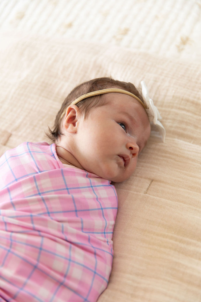 PINK PLAID | SWADDLE