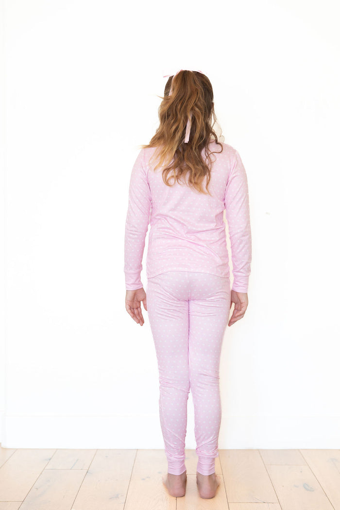 PINK + WHITE MINI HEARTS | LONG SLEEVE
