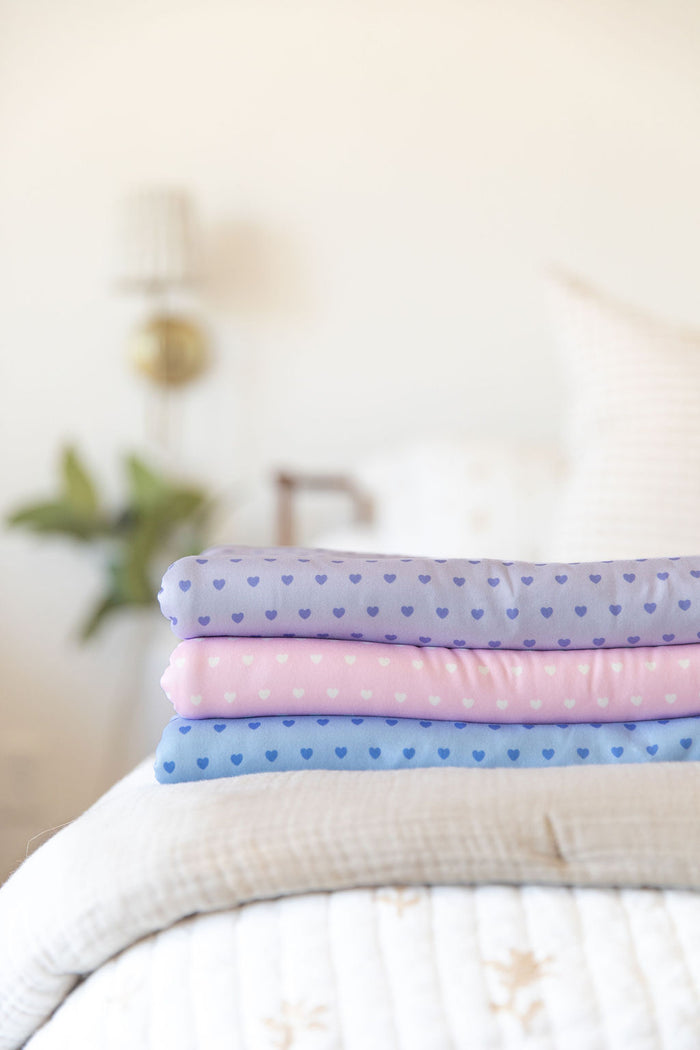 PINK + WHITE MINI HEARTS | SWADDLE