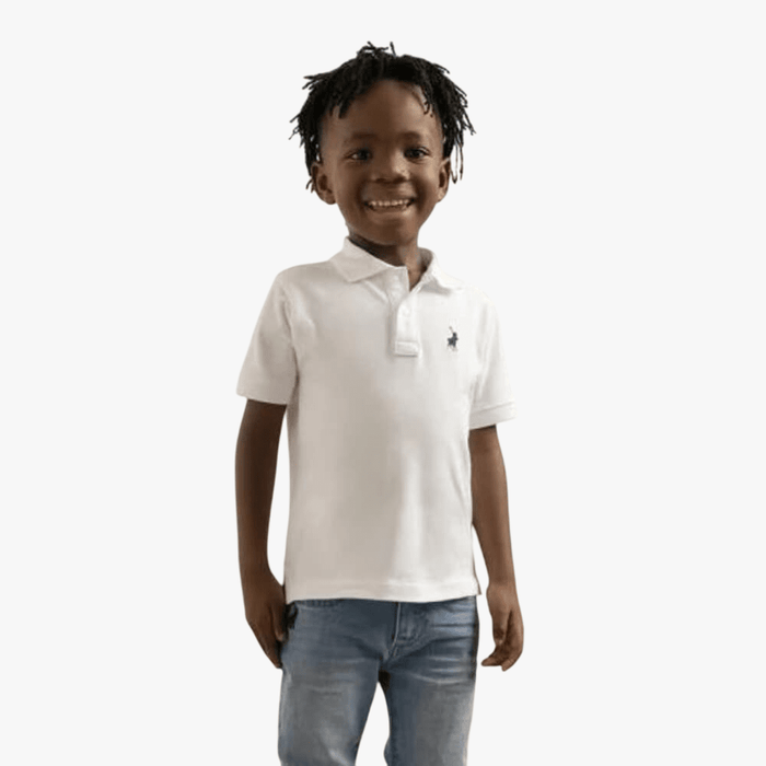 Polo Boys Austin Short Sleeve Golfer White >430-3 | Polo