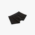 A single black knit men's boxer brief from the Polo 3 Pack, displayed angled with subtle fabric folds.