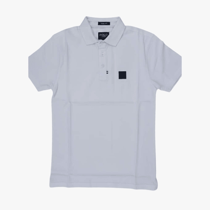 Polo Mens Active Badge Short Sleeve Golfer White | Polo