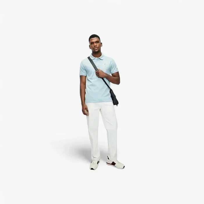 Polo Mens Carter Pique Short Sleeve Golfer Light Blue | Polo