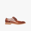 Polo Mens Half Brogue Gibson Lace Up Formal Shoe Cognac | Polo