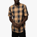 Polo Mens Large Check Short Sleeve Shirt Camel | Polo