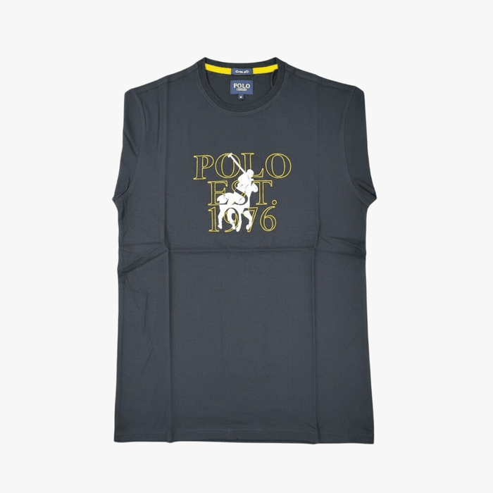 Polo Mens Logo Printed Short Sleeve Tee Black | Polo