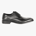 Polo Mens Panelled Gibson Lace Up Formal Shoe Black | Polo