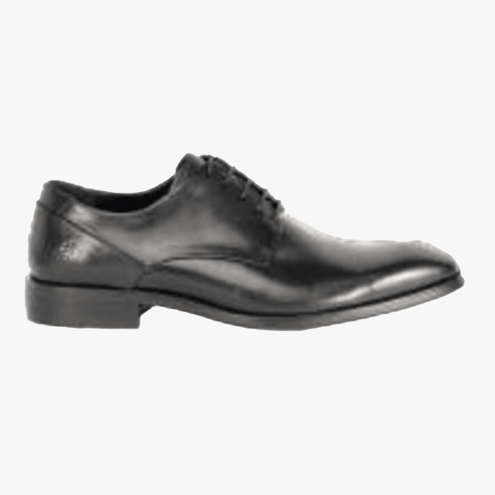 Polo Mens Panelled Gibson Lace Up Formal Shoe Black | Polo