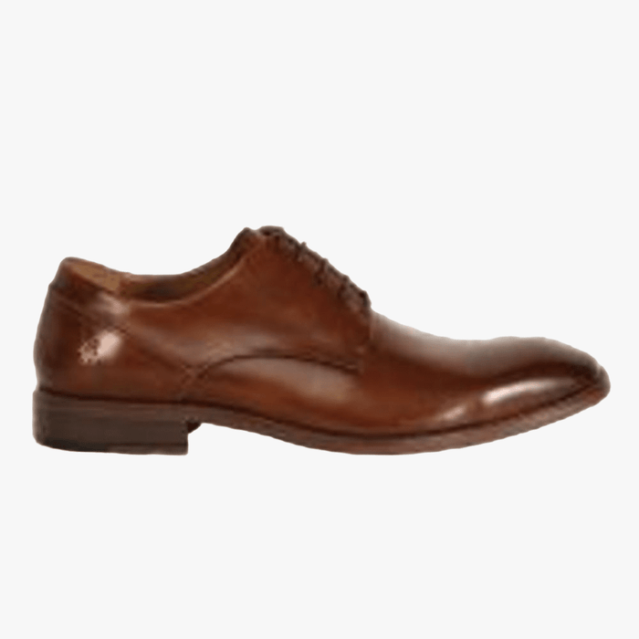 Polo Mens Panelled Gibson Lace Up Formal Shoe Tan | Polo