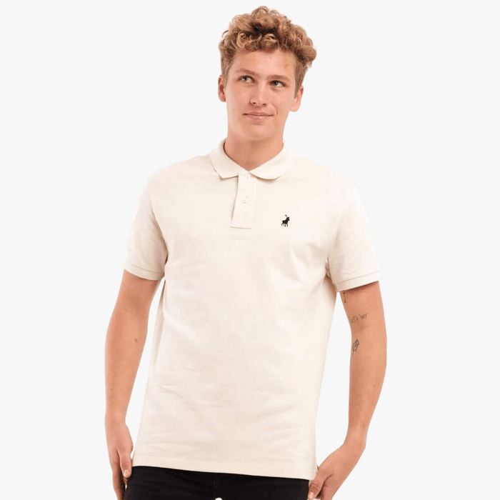 Polo Mens Pique Short Sleeve Golfer Stone | Polo