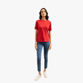 Polo Womens Allie Small Pony Stretch Short Sleeve Tee Red Polo