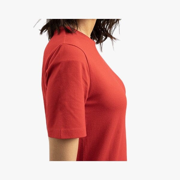 Polo Womens Allie Small Pony Stretch Short Sleeve Tee Red Polo