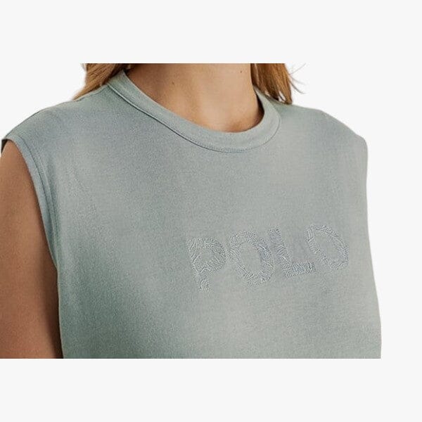 Polo Womens Bianca Embroid Short Sleeve Tee Blue Polo