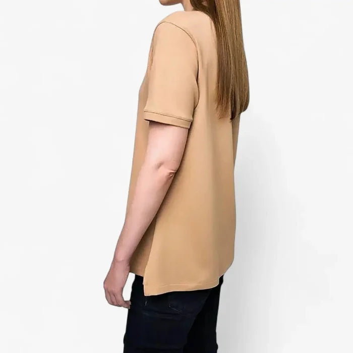 Polo Womens Margot Short Sleeve Golfer Taupe | Polo