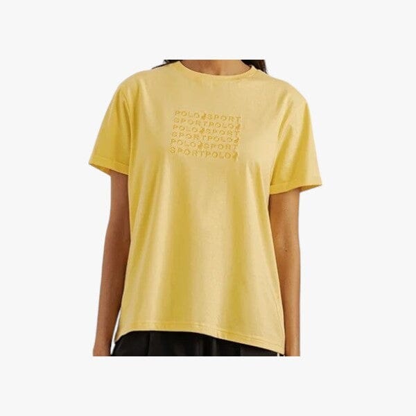 Polo Womens Olivia Embroid Short Sleeve Tee Yellow Polo