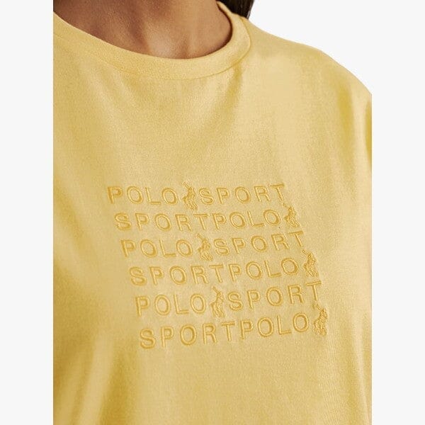 Polo Womens Olivia Embroid Short Sleeve Tee Yellow Polo