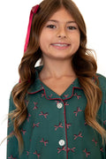 *PRE-ORDER* HOLIDAY BOWS | GIRLS' BUTTON UP LONG SLEEVE SET