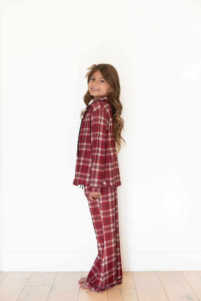 *PRE-ORDER* HOLIDAY PLAID | GIRLS' BUTTON UP LONG SLEEVE SET