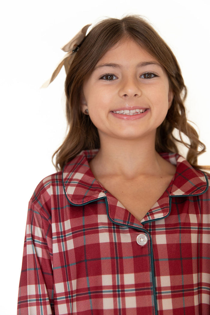 *PRE-ORDER* HOLIDAY PLAID | GIRLS' BUTTON UP LONG SLEEVE SET