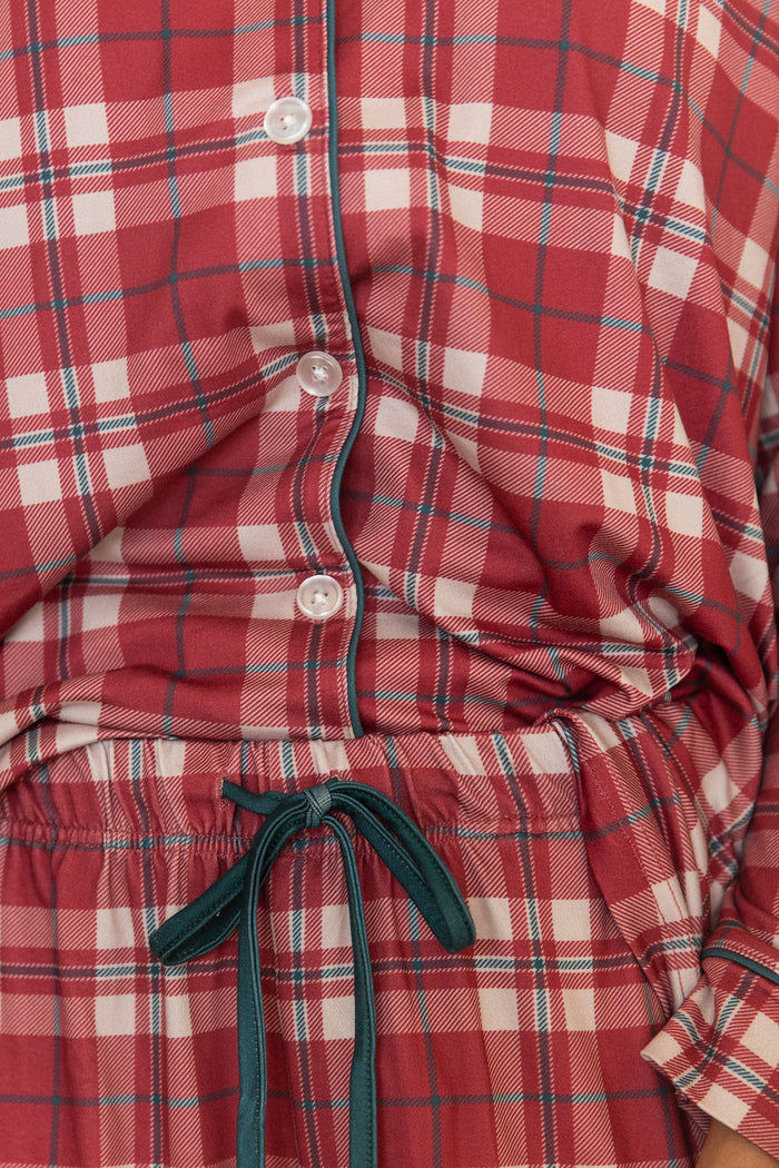 *PRE-ORDER* HOLIDAY PLAID | WOMEN'S BUTTON UP LONG SLEEVE SET