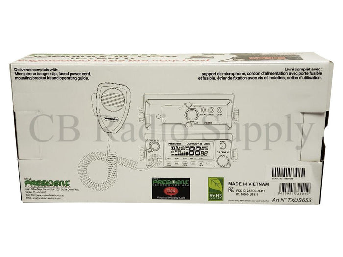 President CB Radio - President Johnny III CB Radio - CB Radio Supply