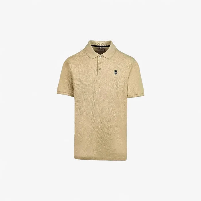 Pringle Mens Austyn Core Pique Short Sleeve Golfer Biscuit | Pringle