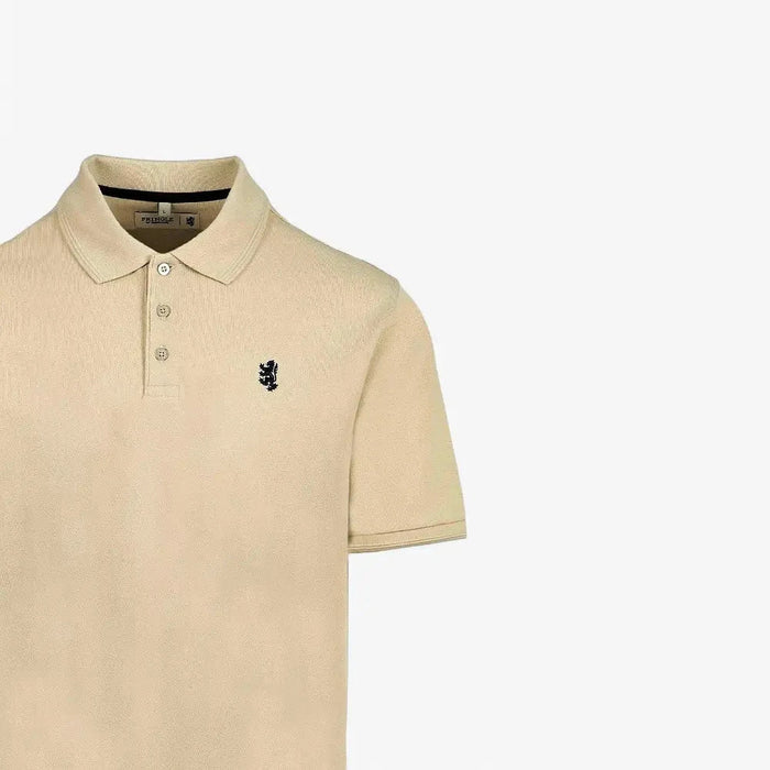 Pringle Mens Austyn Core Pique Short Sleeve Golfer Biscuit | Pringle