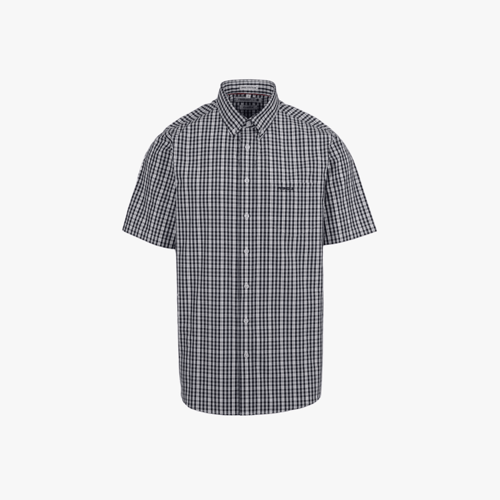 Pringle Mens Dion Short Sleeve Shirt Blue | Pringle