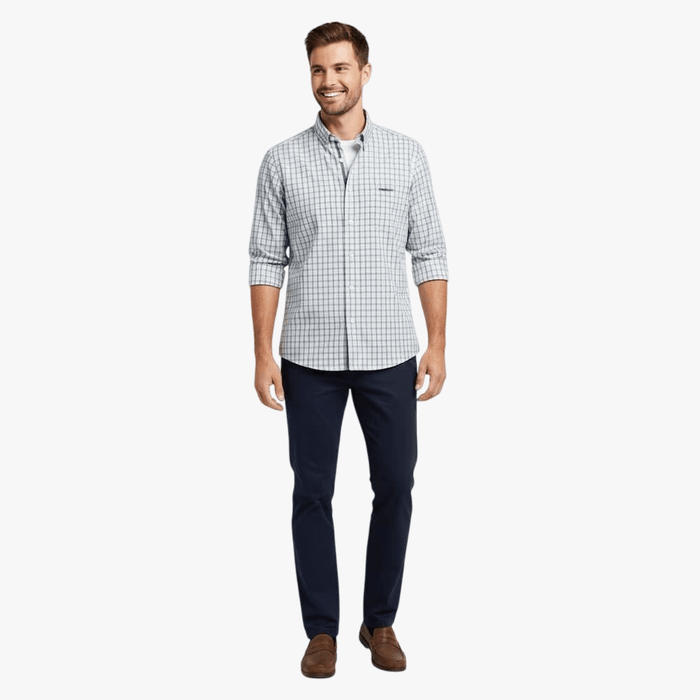 Pringle Mens Gregor Long Sleeve Shirt Blue | Pringle