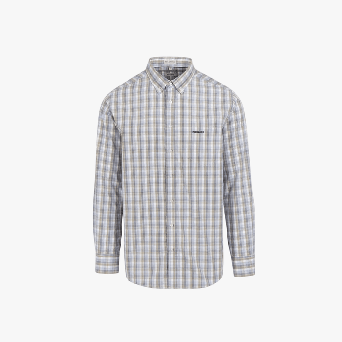 Pringle Mens Jayden Long Sleeve Shirt Blue | Pringle