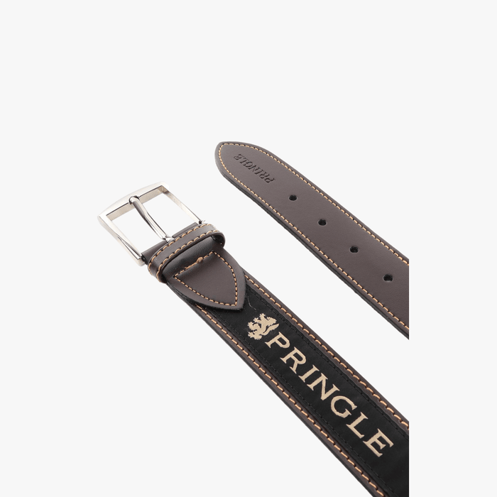 Pringle Mens Leather Casual Belt Brown Pringle