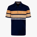 Pringle Mens Roland Mercerised Short Sleeve Golfer Navy | Pringle