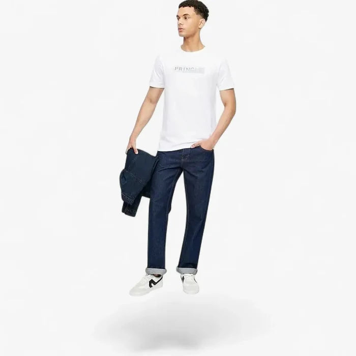 Pringle Mens Shasha 2 Tone Short Sleeve Tee White | Pringle