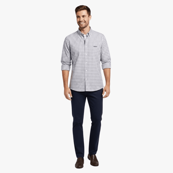 Pringle Mens Zeno Long Sleeve Shirt Blue | Pringle
