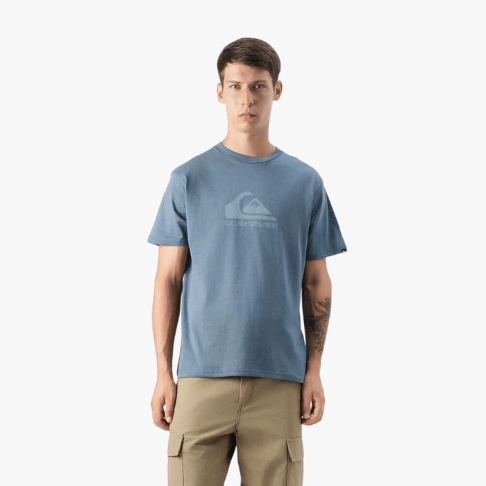 Quiksilver Mens Corp Logo Short Sleeve Tee China Blue | Quiksilver