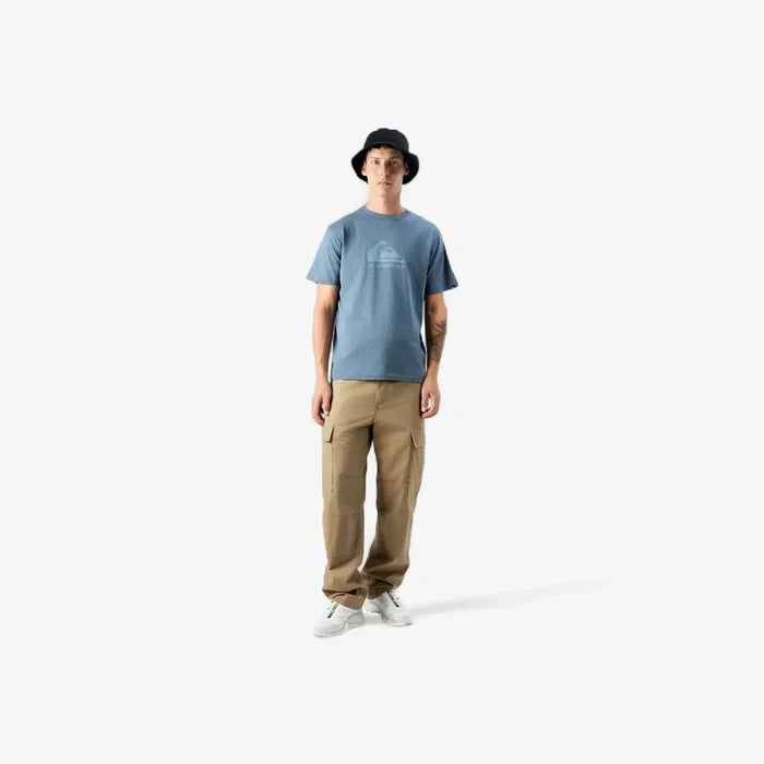 Quiksilver Mens Corp Logo Short Sleeve Tee China Blue | Quiksilver