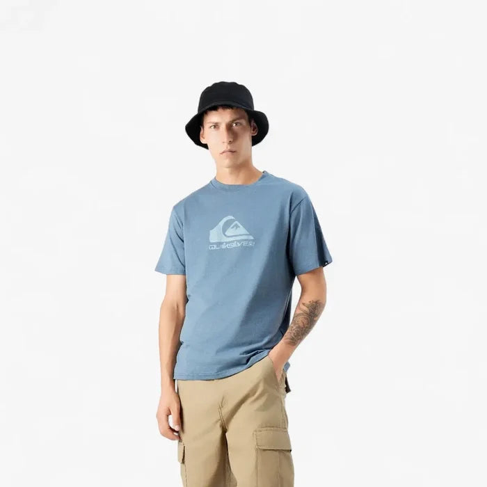 Quiksilver Mens Corp Logo Short Sleeve Tee China Blue | Quiksilver